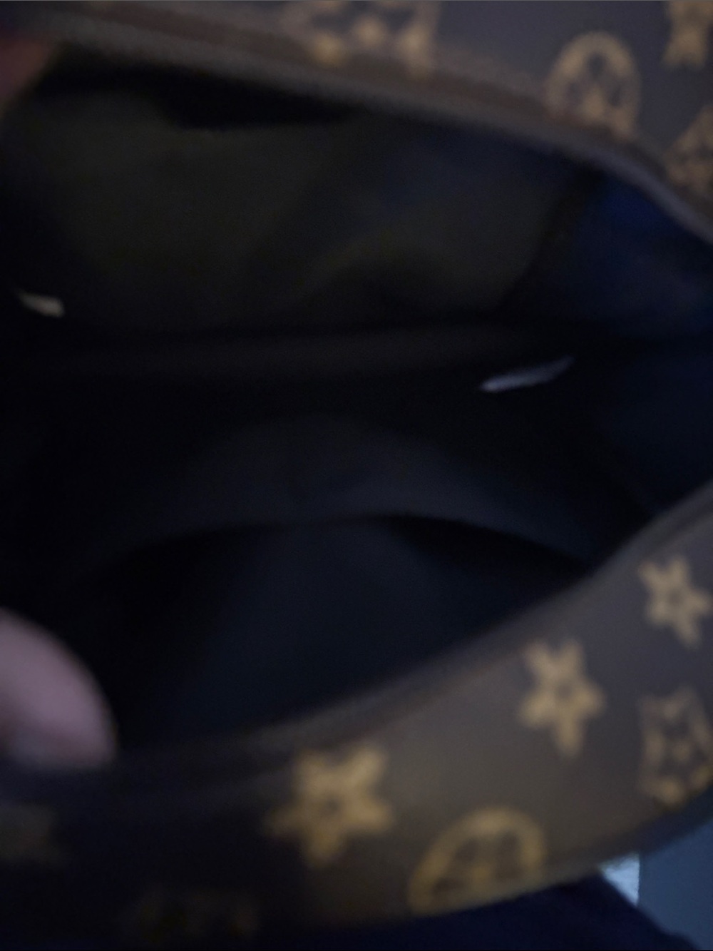 FASHION Black Patterned Backpack - Designer Style - Picture 3 of 4